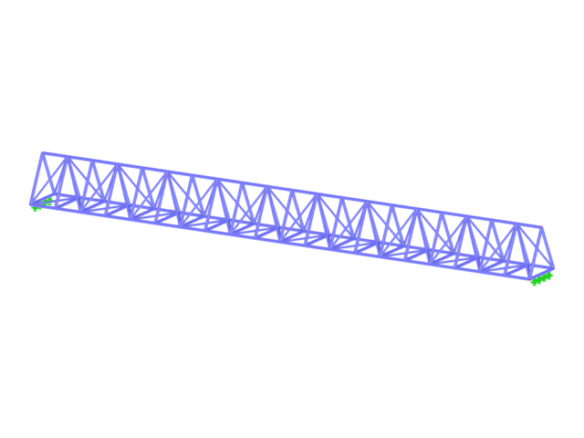 Modèle 004672 | Poutre de treillis triangulaire